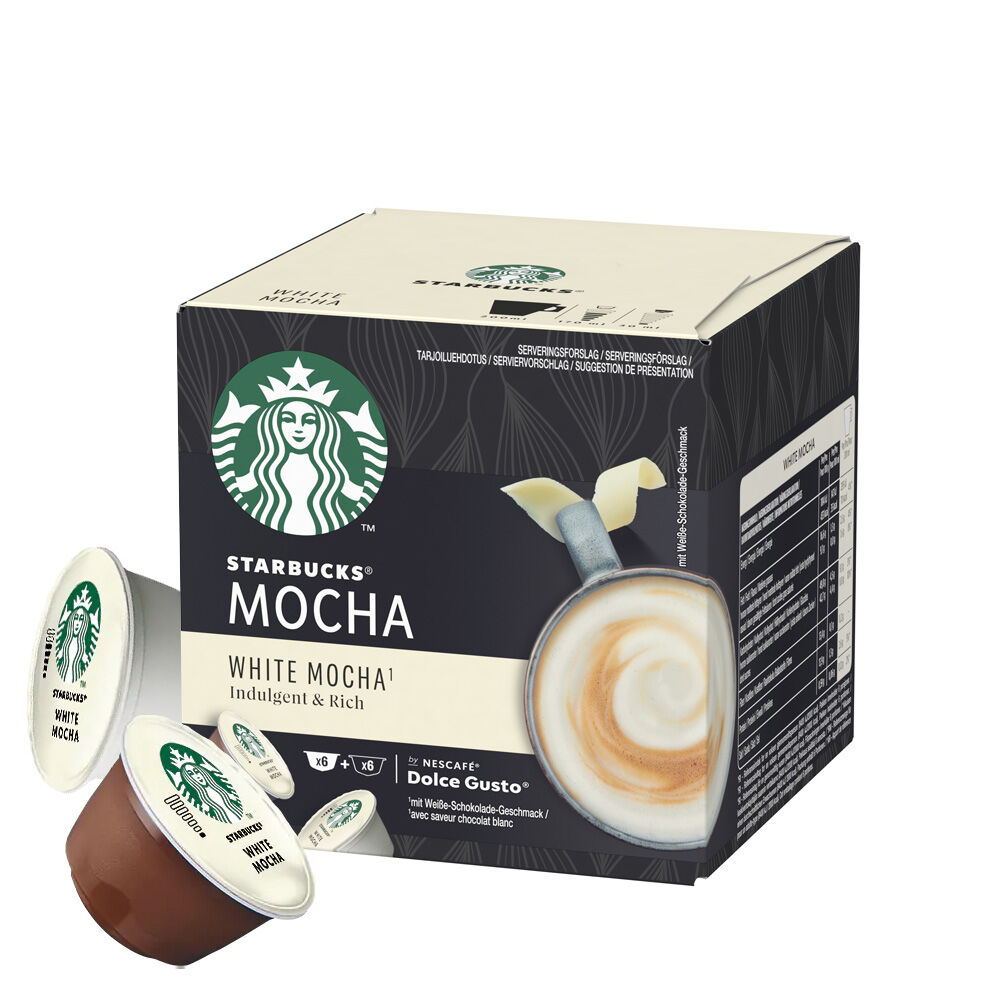 Starbucks White Mocha Dolce Gusto (12 Capsule Pack) – Espresso Libya