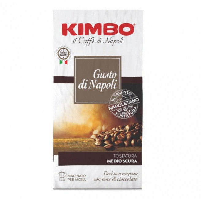 COFFEE CAFFE' KIMBO ESPRESSO NAPOLETANO for MOKA POT 250 Gr