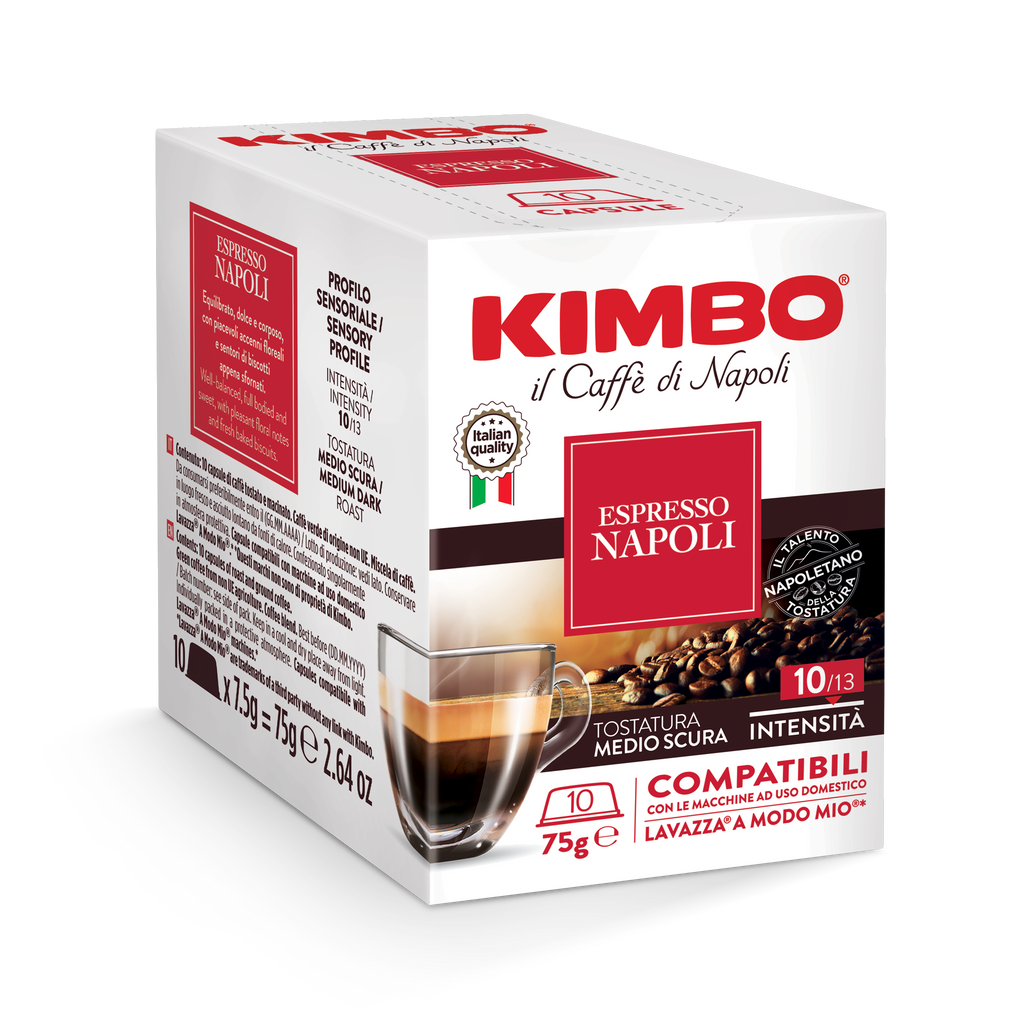 Kimbo Napoli - Lavazza  A Modo Mio compatible (10 Capsule Pack)
