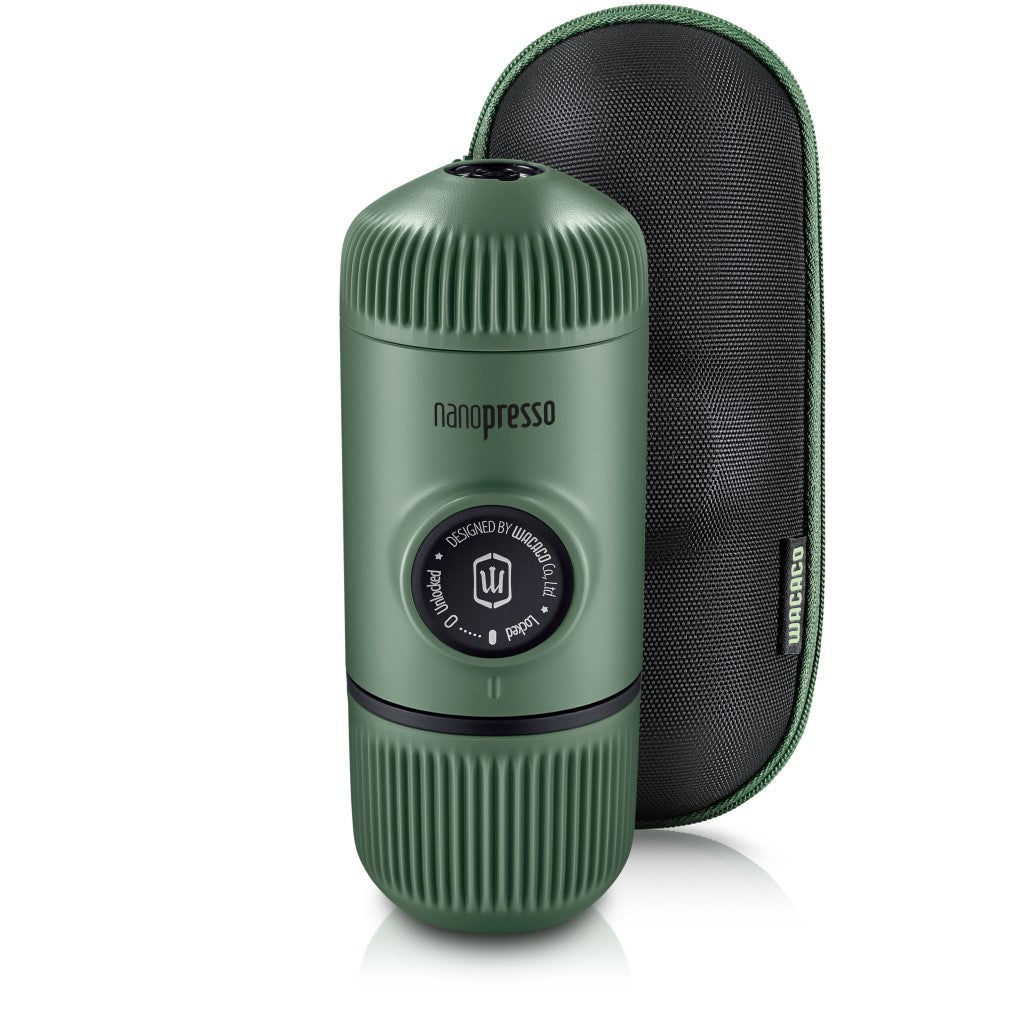 WACACO Nanopresso Portable Espresso Maker + Case - Moss Green