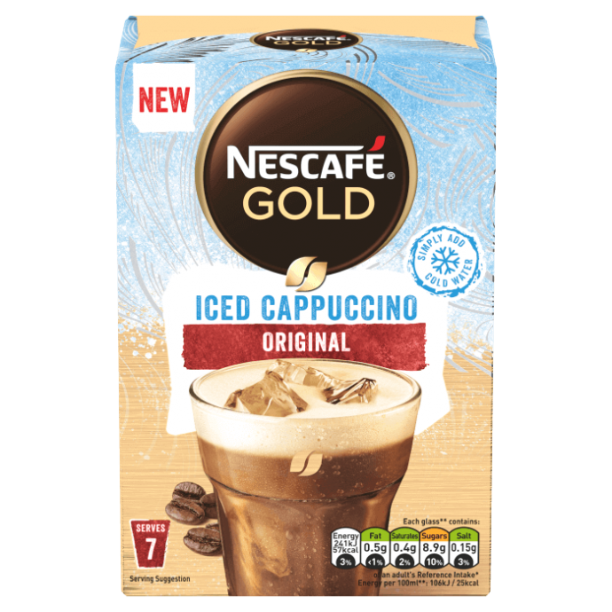 Nescafe Gold Iced Cappuccino Instant Coffee (8 mugs)