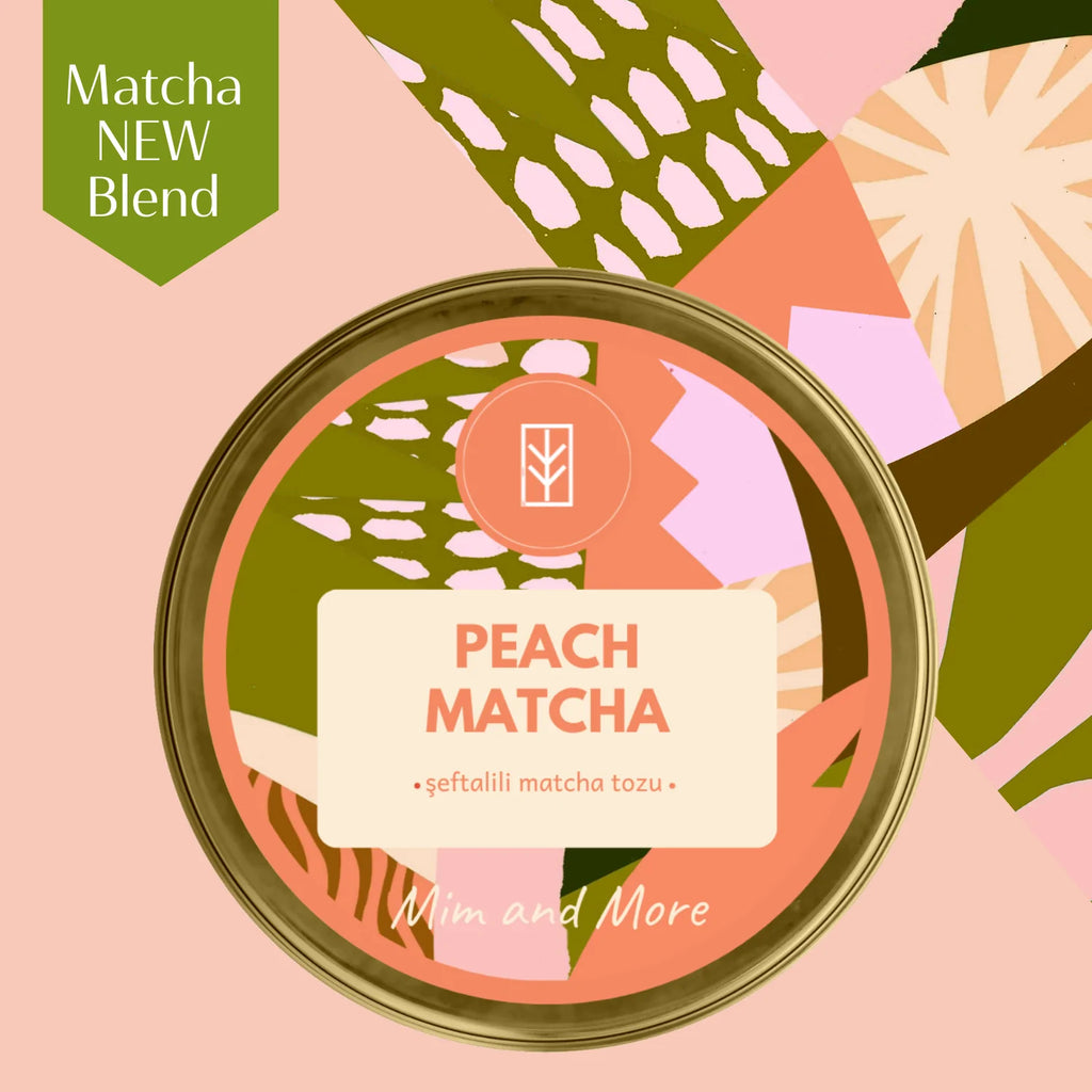 Mim and More Peach Matcha Tea - 25g