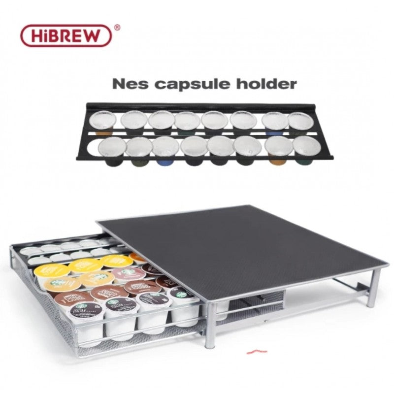 HiBREW 2 in 1 Dolce Gusto &Nespresso Capsule Metal Drawer
