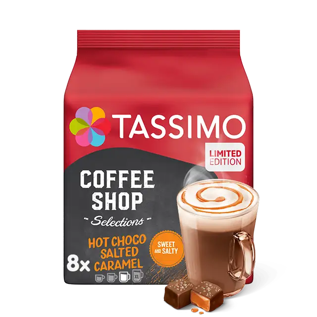 Tassimo T-Discs Coffee Shop Salted Caramel Hot Chocolate (8 Drinks)