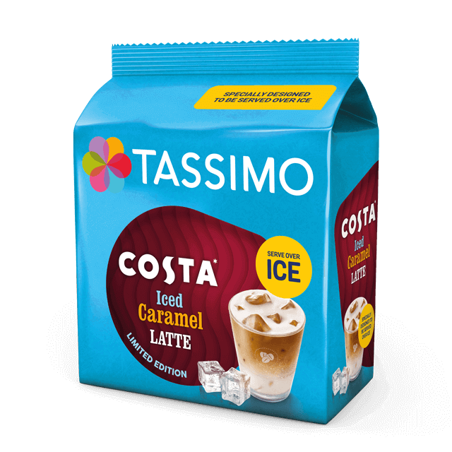 Tassimo T-Discs Costa Iced Caramel Latte (8 Drinks)