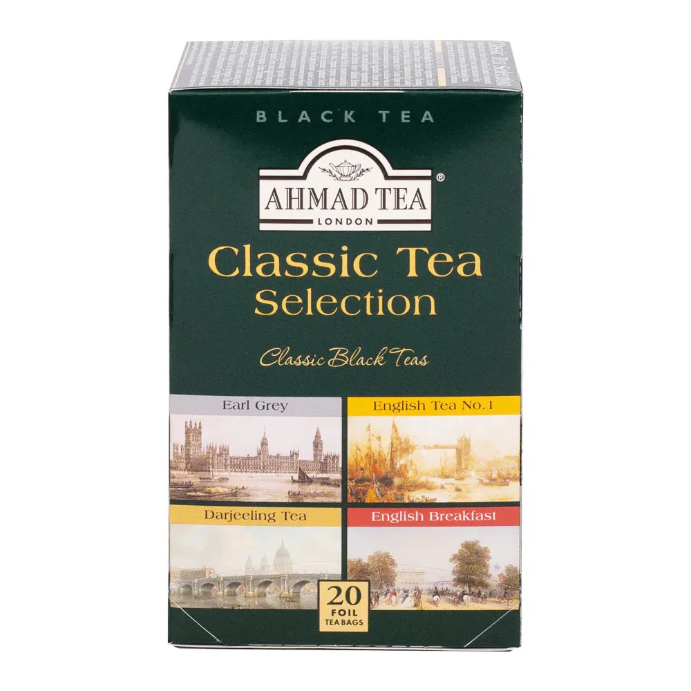 [398] Ahmad Tea Classic Tea Selection of 4 Black Teas  - Teabags (20)