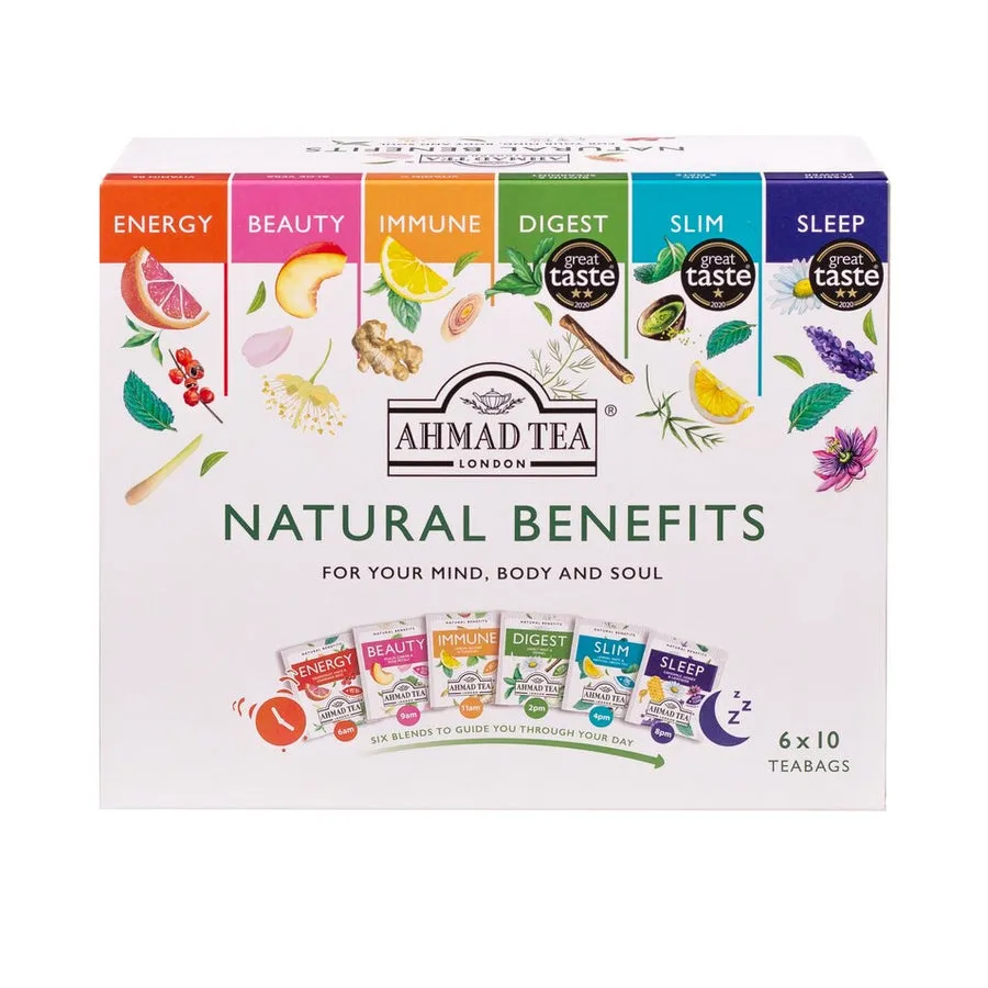 [2540] Ahmad Tea Natural Benefit Selection Pack - 60 Teabags
