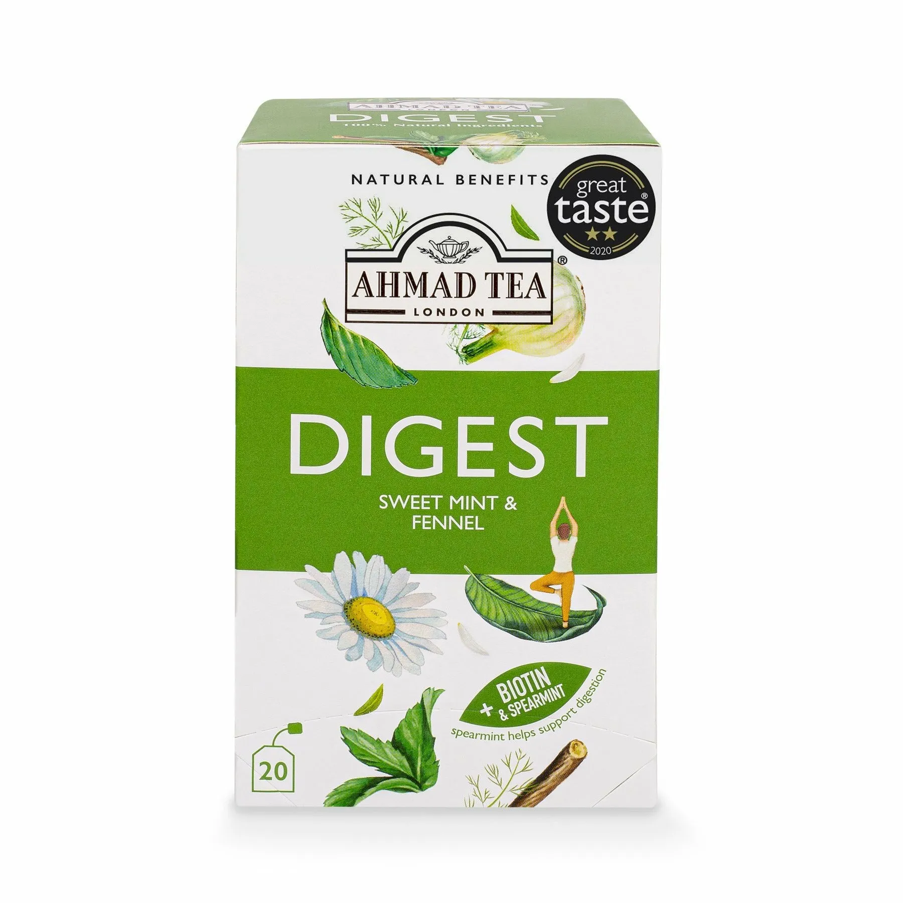 [2037] Ahmad Tea Sweet Mint & Fennel "Digest" Infusion - Teabags (20)
