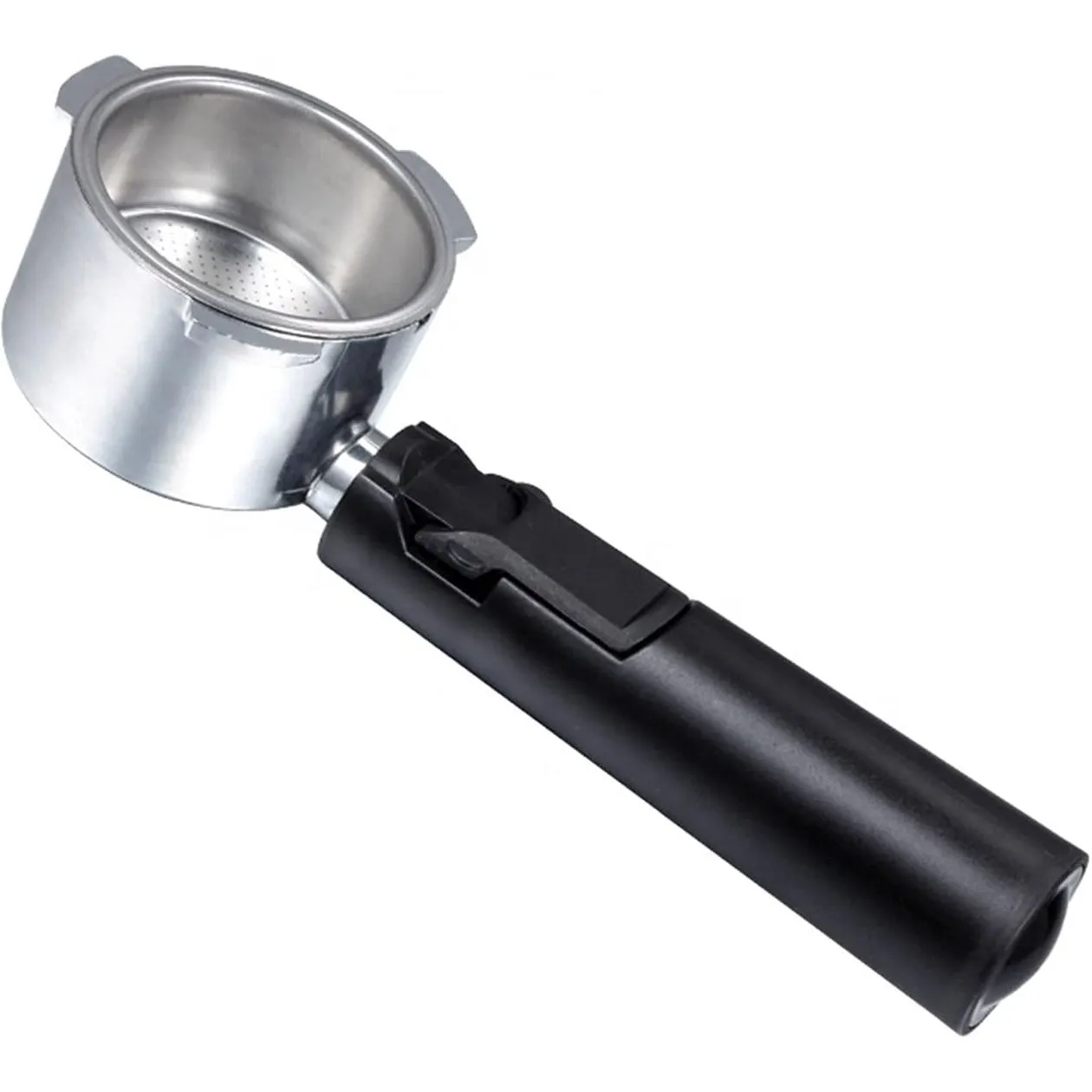 [PORTA-51-BLACK] Aliminium Bottomless Non Pressurized Portafilter, 51mm - For small Coffee machines