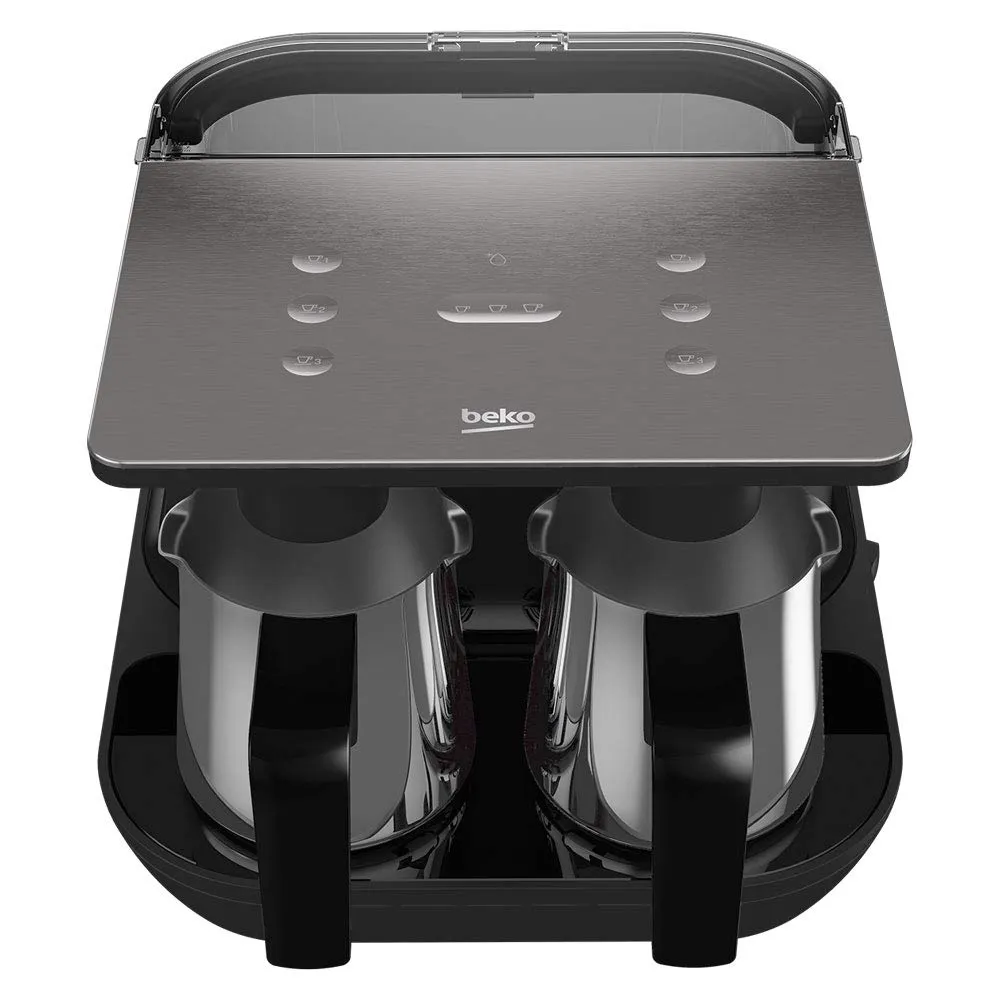 Beko Turkish Coffee Maker -Double Pot - Black/Silver