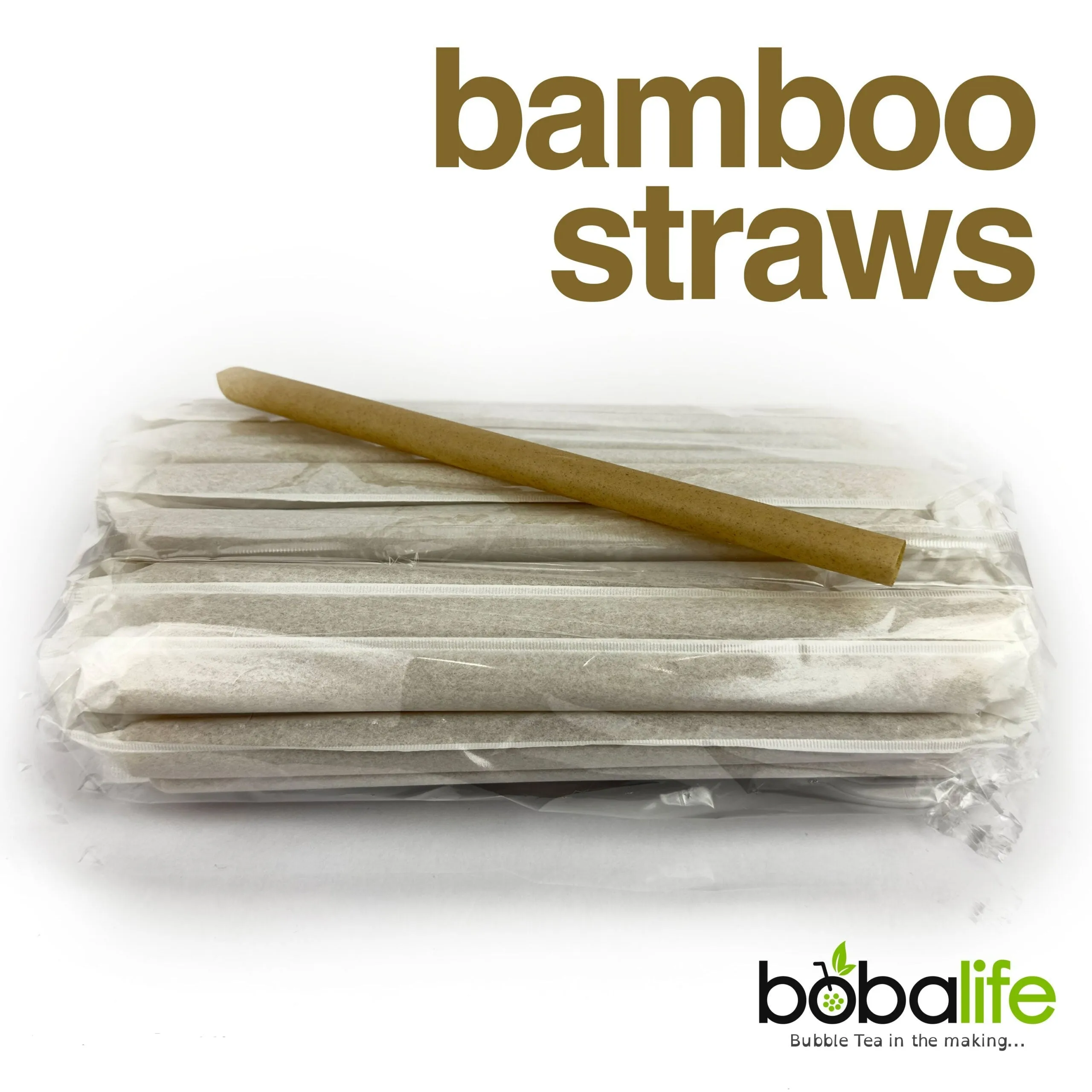 Bobalife Bubble Tea, Bamboo Jumbo Straw
