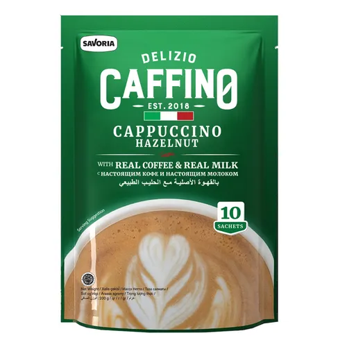 Caffino Cappuccino Hazelnut Pouch 20gx10