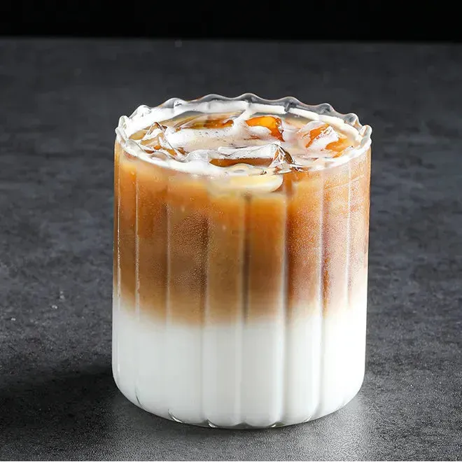 [EL-030-DGS] Corrugated Glass Coffee Cup - 250ml