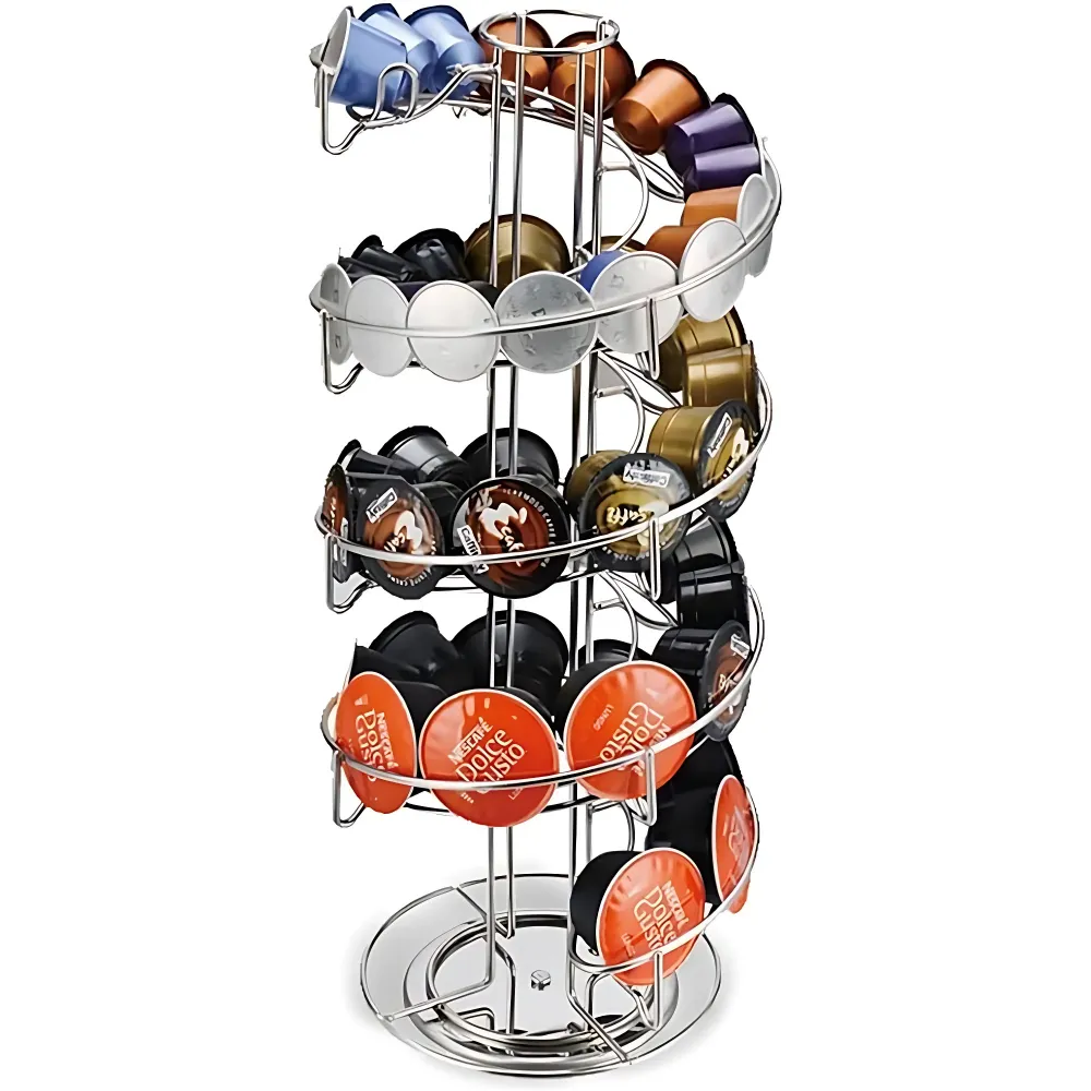 [ELH104] Dolce Gusto & Nespresso Spiral Multi Capsule Holder ELH104 - Silver