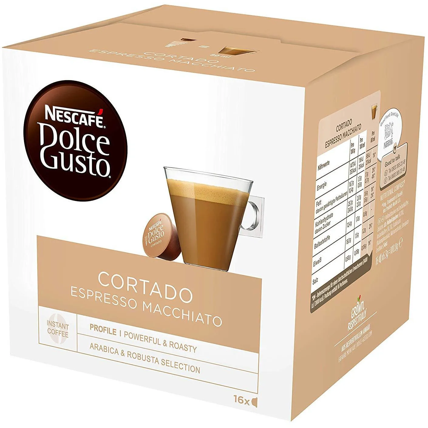 Dolce Gusto Cortado - (16 Capsule Pack)