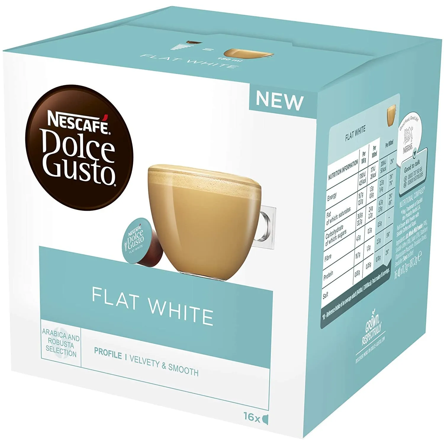 Dolce Gusto Flat White - (16 Capsule Pack)