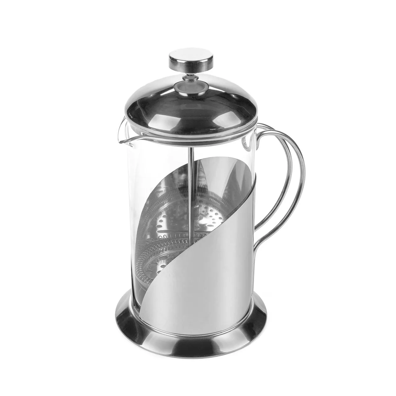 [ACC-ELFP010] ELFP010 Stainless Steel & Glass French Press Coffee Maker - 350ml