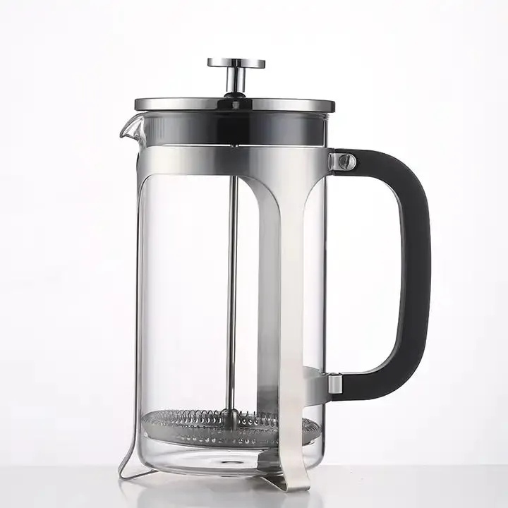 [ACC-ELFP011] ELFP011 Stainless Steel & Glass French Press Coffee Maker - 350ml
