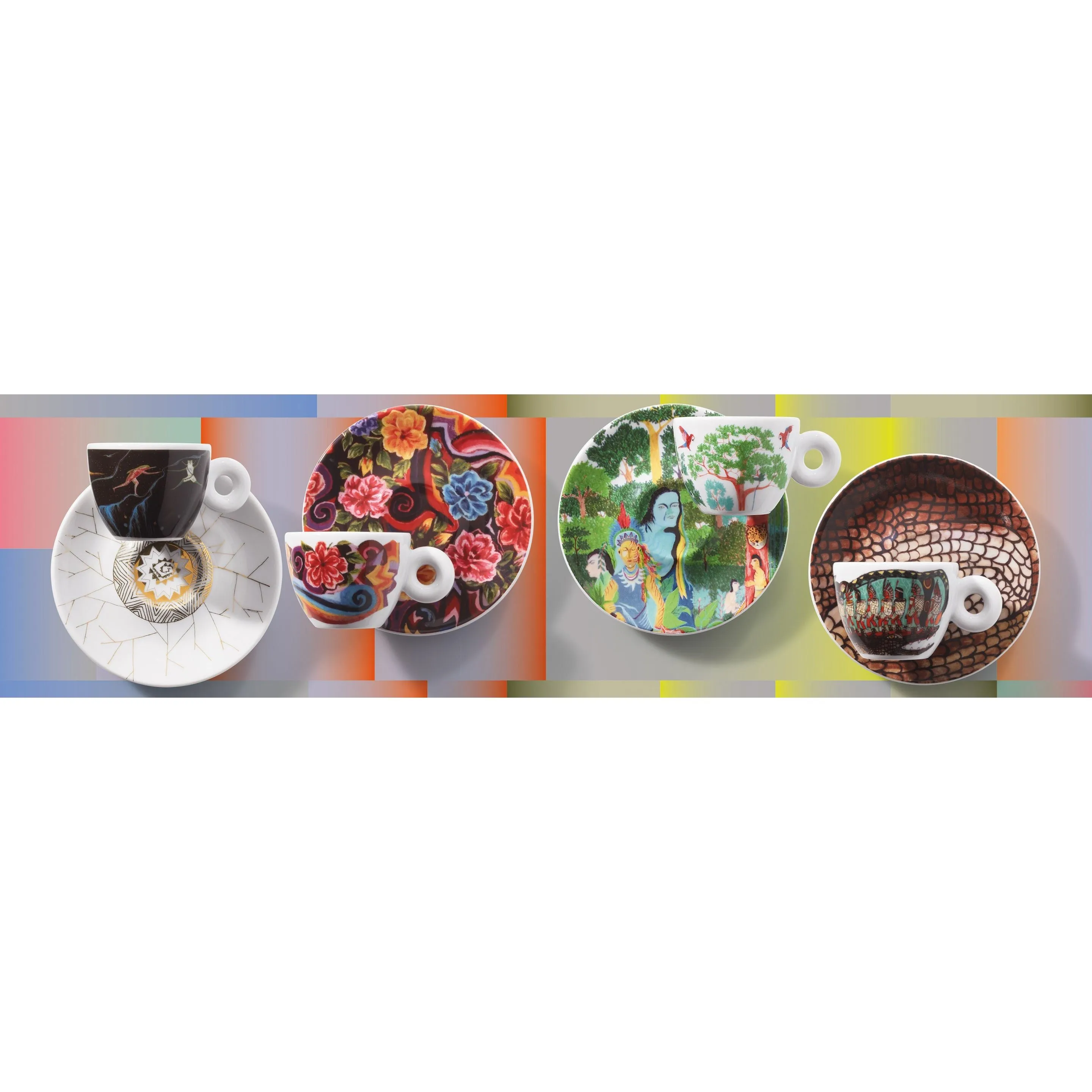Espresso Cups Biennale illy Art Collection Set of 4