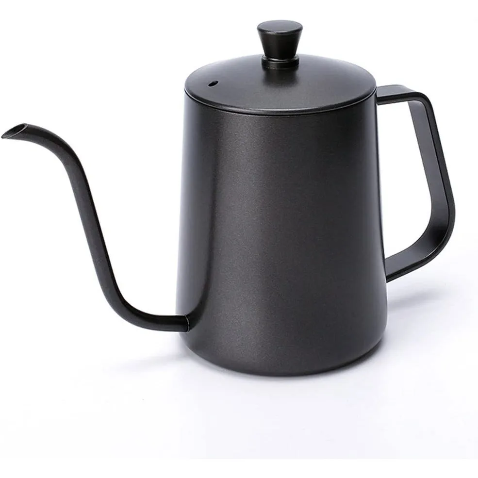 [ACC-KETTLE600-02] Gooseneck Pour Over Coffee Kettle, Matt Black - 600ml