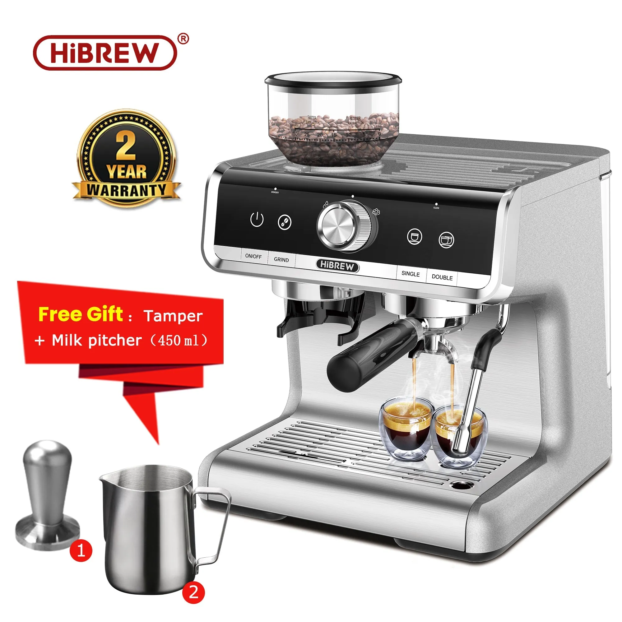 [Hib7] HiBREW - H7 Barista Pro Espresso Coffee Machine
