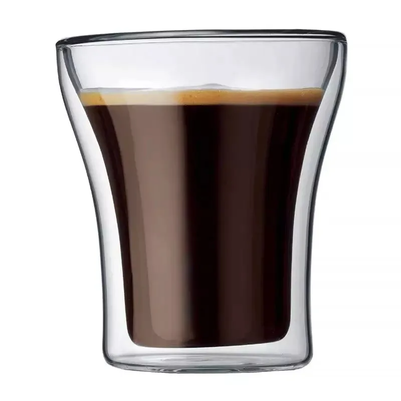 High borosilicate Double wall glass cup - Latte (200ml)