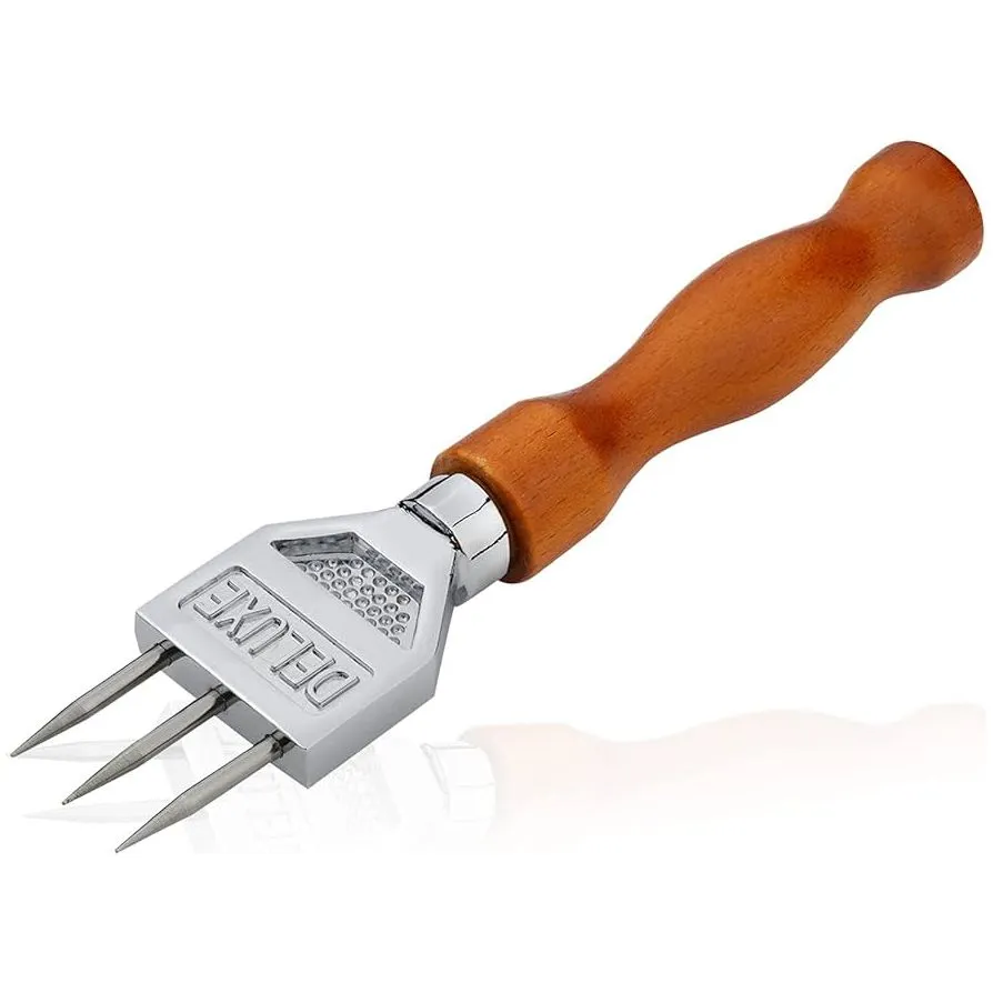 Ice Pick stainless steel with wooden handle