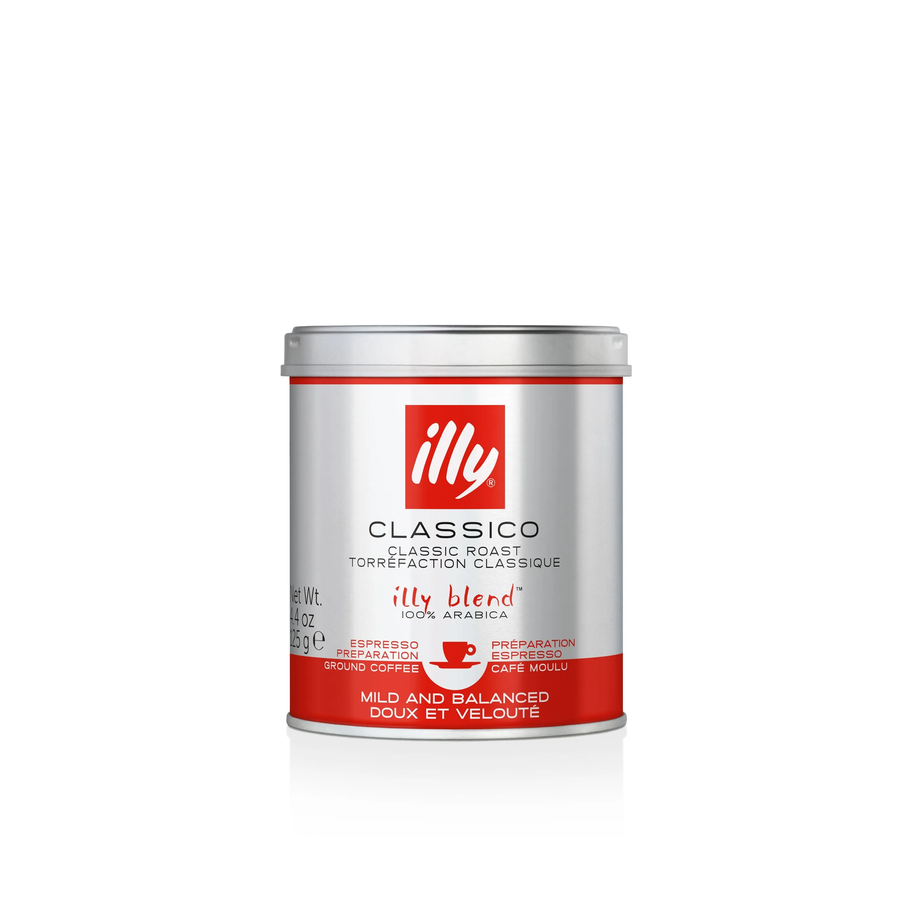 Illy Classico Ground Coffee  (for moka pot) (125g)