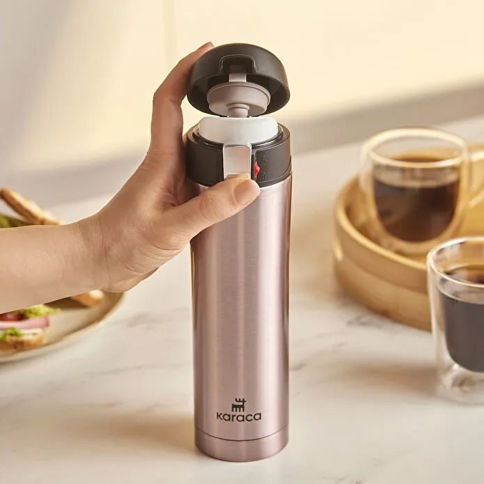 Karaca Pluton Steel Leakproof Thermos Rose Gold 450 ml