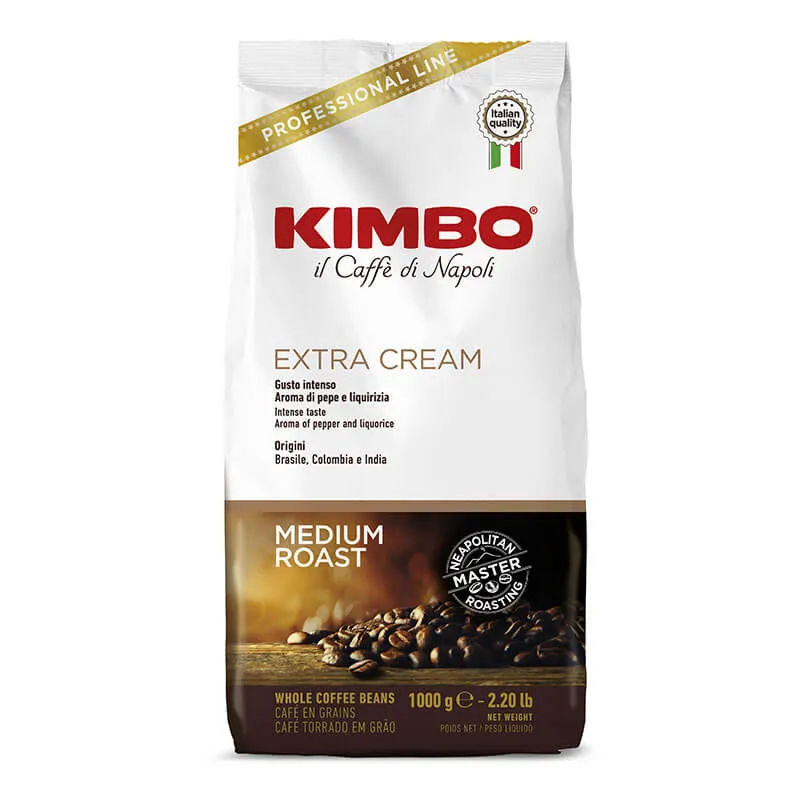 Kimbo Extra Cream Coffee beans - 1kg