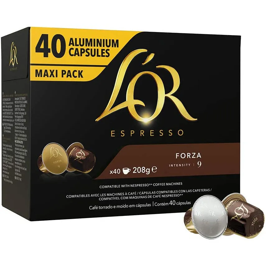 L'OR  Forza - Nespresso Compatible (40 Capsule Pack)