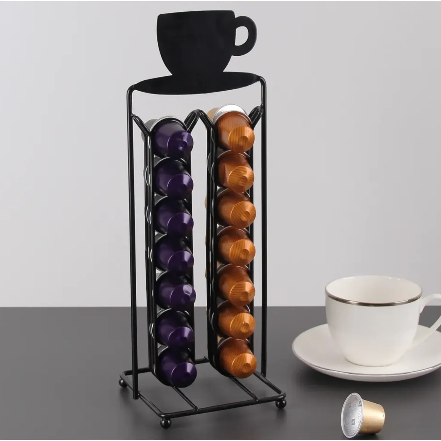 [ELH205] Nespresso Capsule Stand ELH205: Black - 28 Capsules