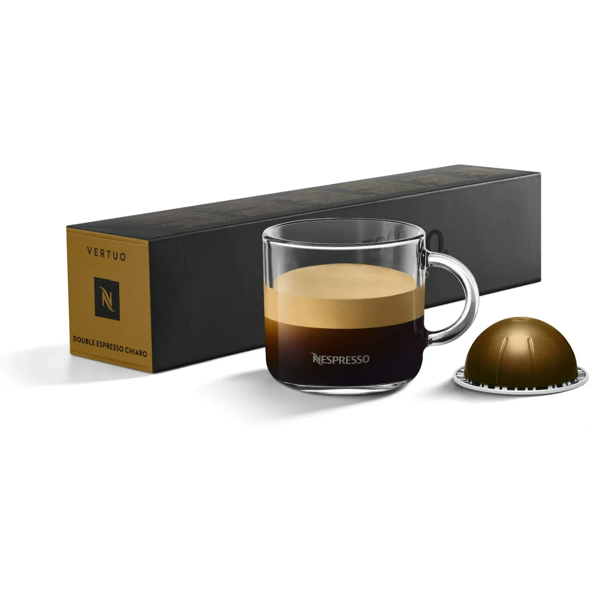 Nespresso Vertuo Double Espresso Chiaro - (10 Capsule Pack)