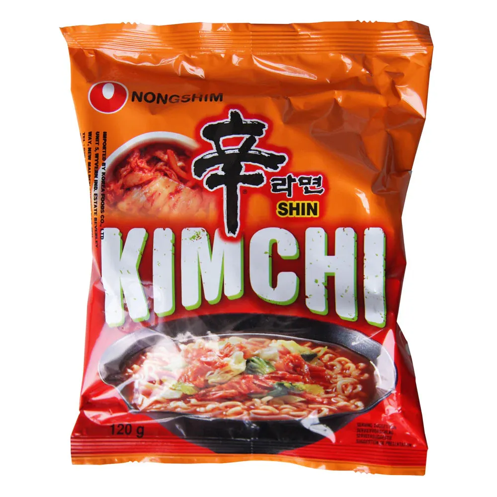 Nongshim Shin Kimchi Noodle Soup Instant Noodles, 120 g