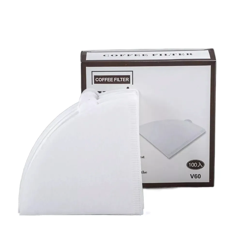 V60 White Coffee Filters: (Size 1x4 - 100 pack)