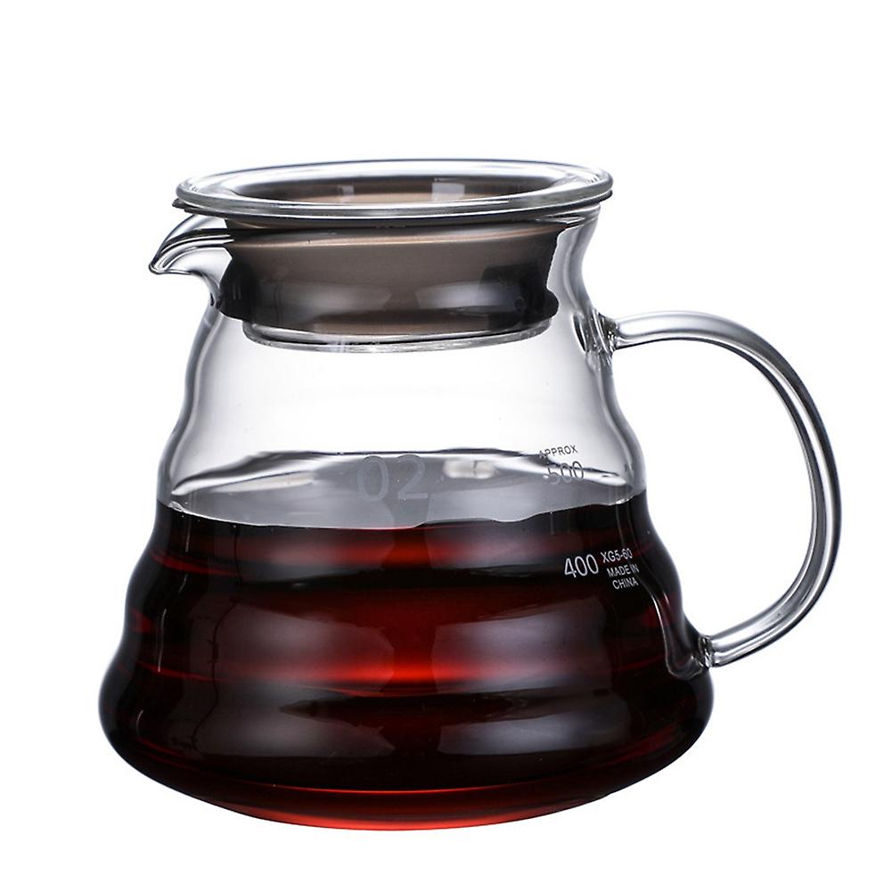[ACC-GPOT-360] Pour Over Cloud Pattern Glass Coffee Pot for v60, 360ml,  600ml (360ml)