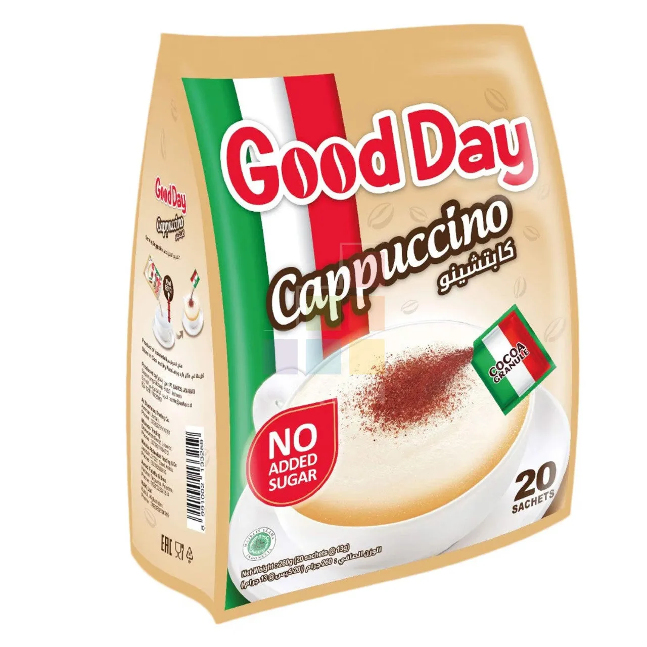 Good Day Instant Cappuccino No Added Sugar - 13gx20