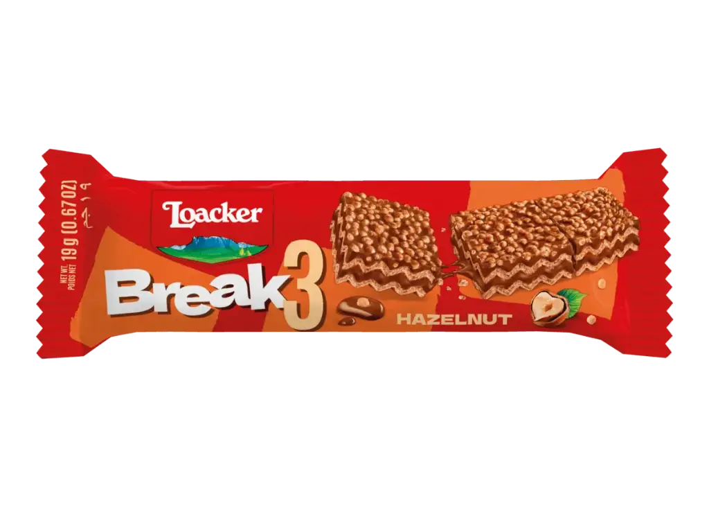 Loacker Break 3 Hazelnut Wafer -19g 