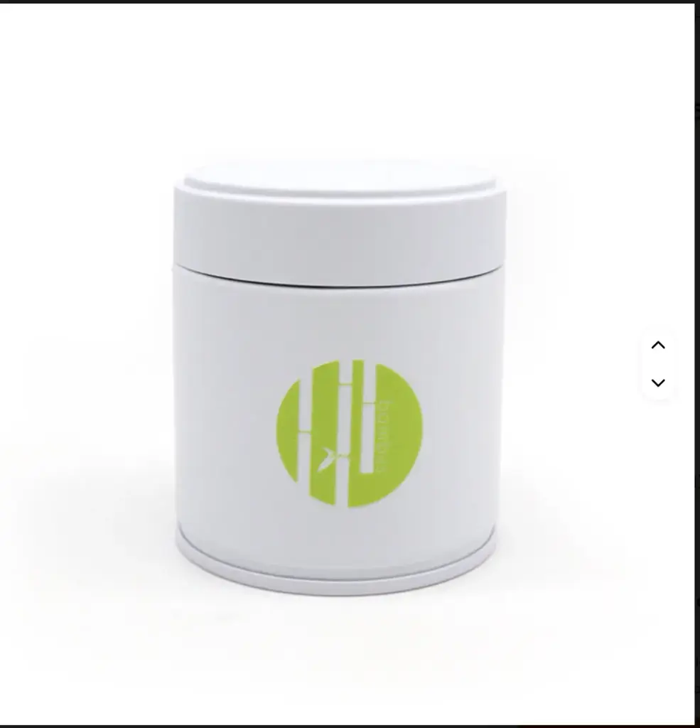 Matcha Tin, Easy Open Lid - White (Empty)