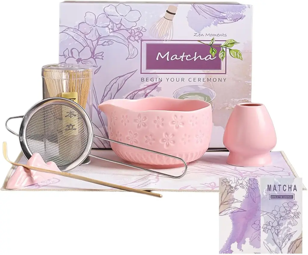 [MTCHST-06] Matcha Tea making set, Sakura Pink