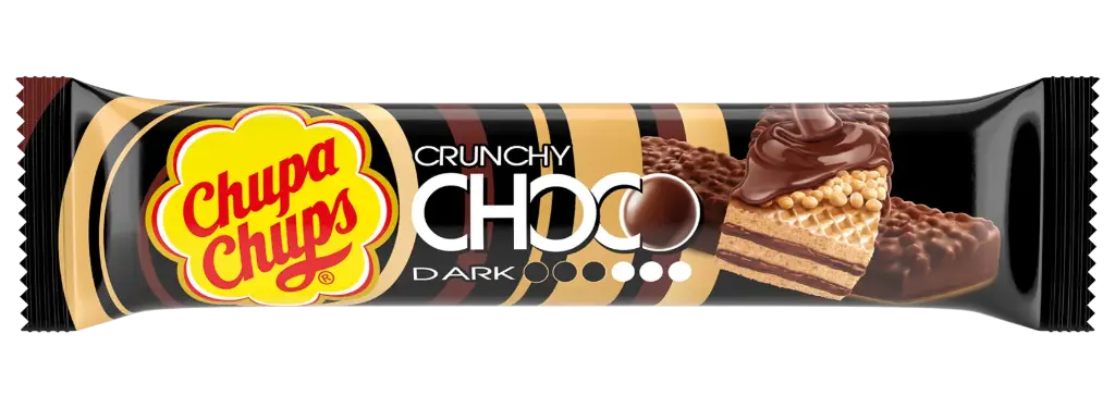 Chupa Chups Dark Wafer Choco Crunchy -27g  